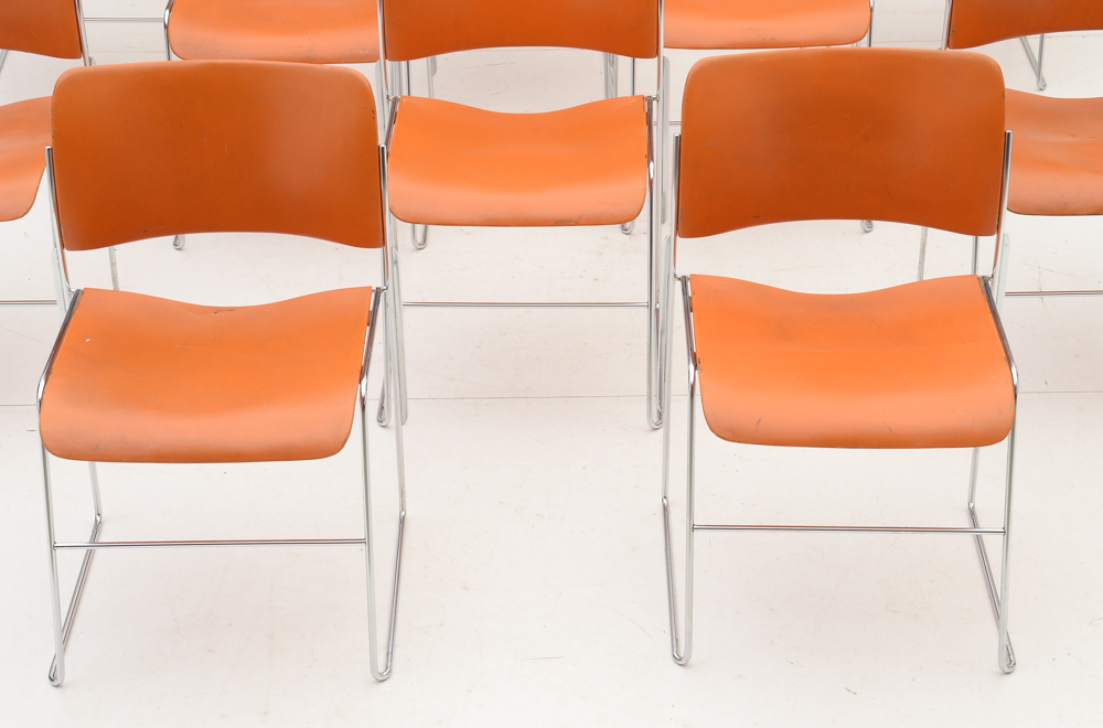 Set of Twelve Stacking "40/4" Chairs