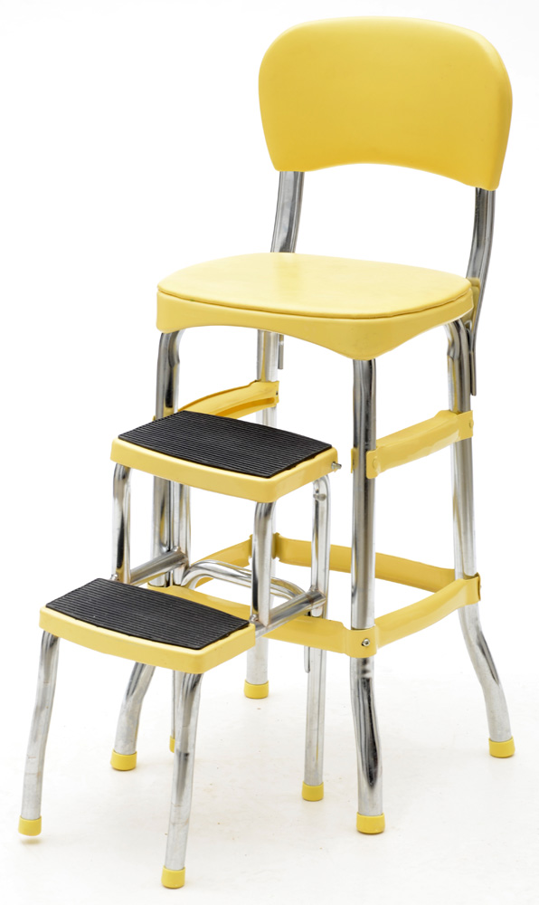 Yellow Metal Cosco Step Stool