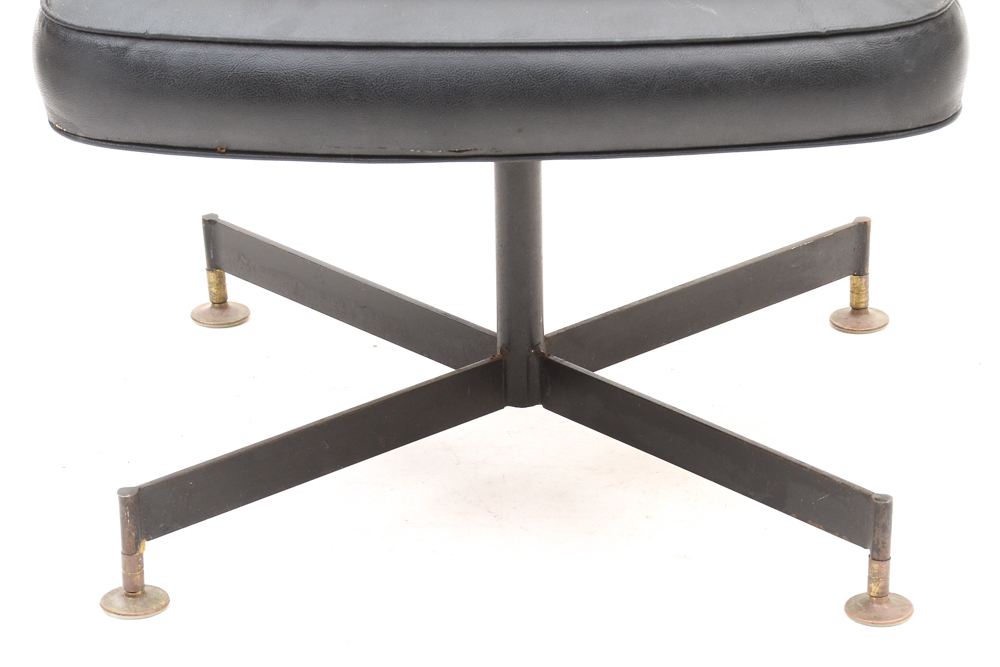 Set of Four Gondola-Form Swivel Chairs