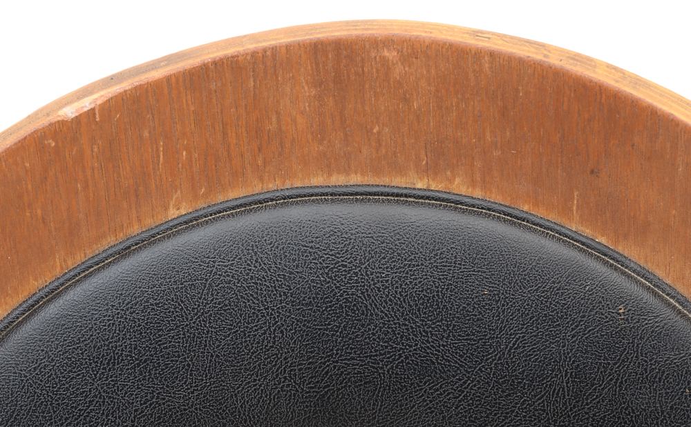 Set of Four Gondola-Form Swivel Chairs