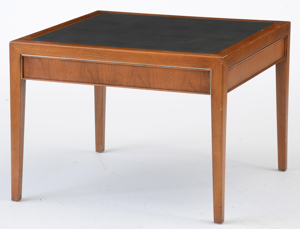 Stow Davis End Table with Black Inset Top