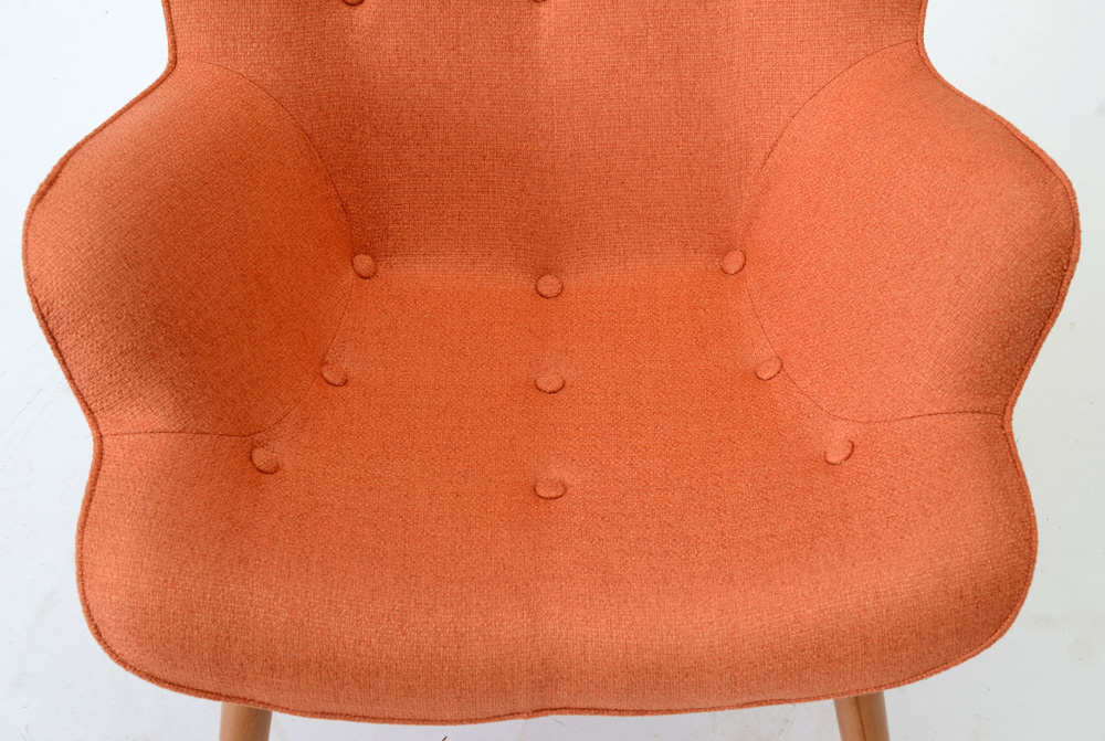 Contemporary Grant Featherston Contour Chair and Ottoman Replica