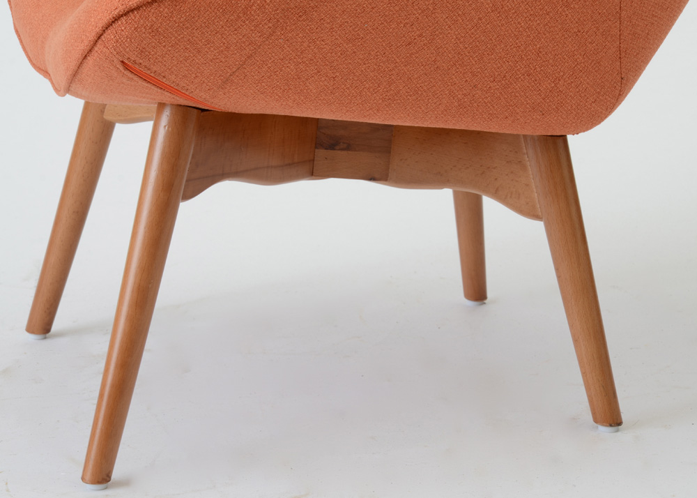 Contemporary Grant Featherston Contour Chair and Ottoman Replica