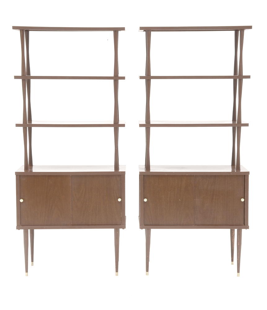 Pair of Mid Century Modern Shelving Units