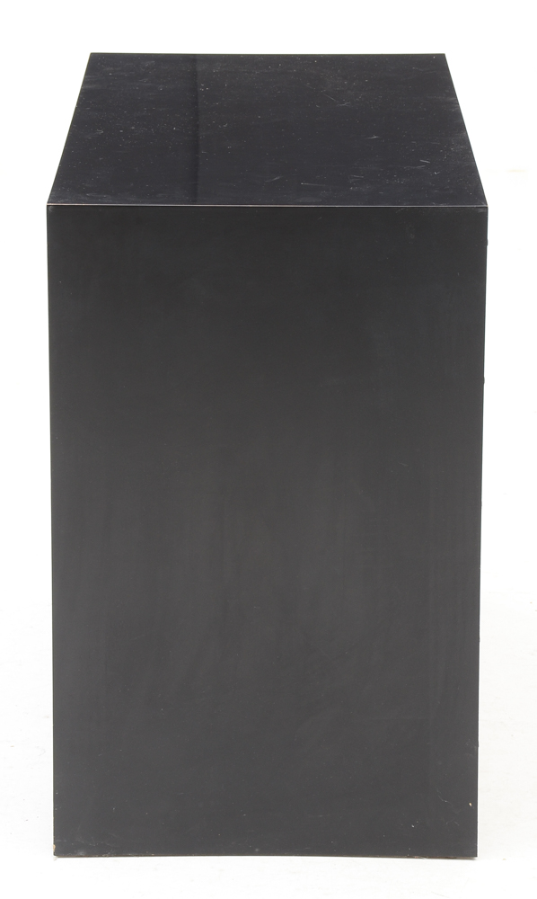 Small Black Lacquer and Burl Chest of Drawers