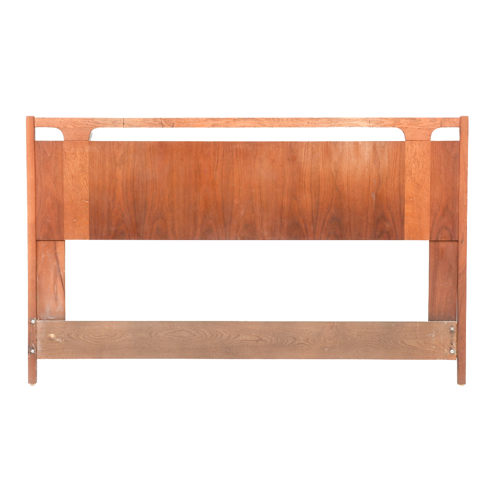 Mid Century Modern Walnut Headboard