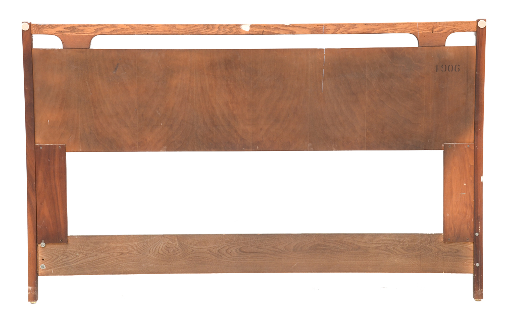 Mid Century Modern Walnut Headboard