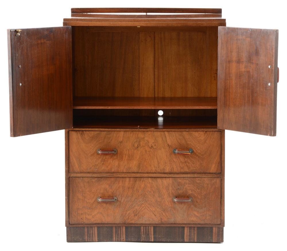 Vintage Walnut Media Cabinet