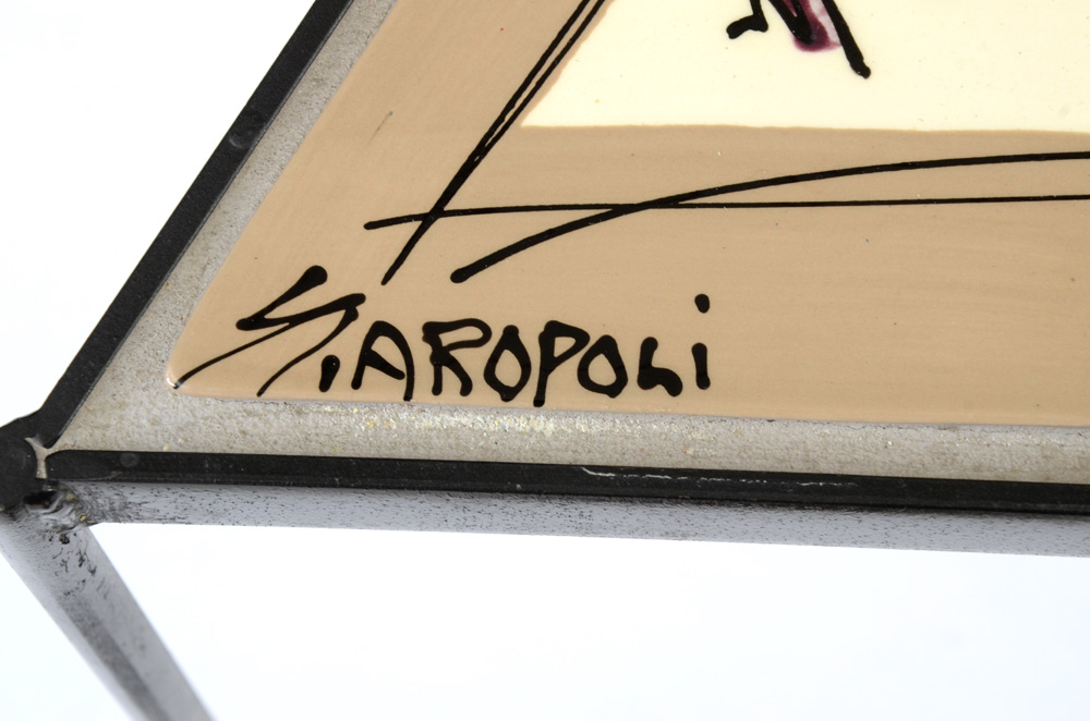 Staropoli Tile Top Triangular Stacking Tables