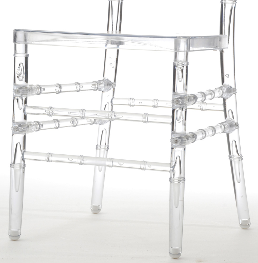 Clear Acrylic Chiavari Style Side Chair