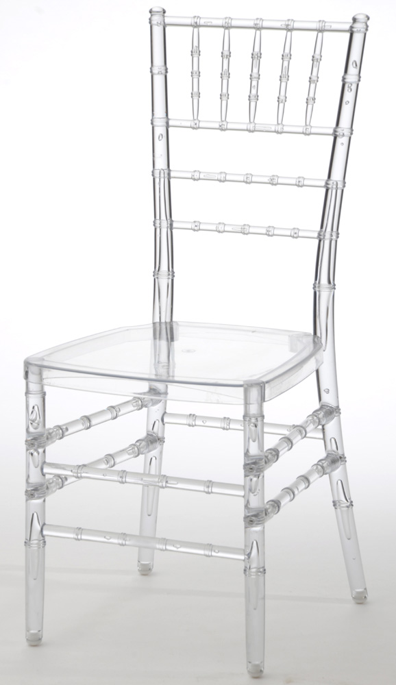 Clear Acrylic Chiavari Style Side Chair