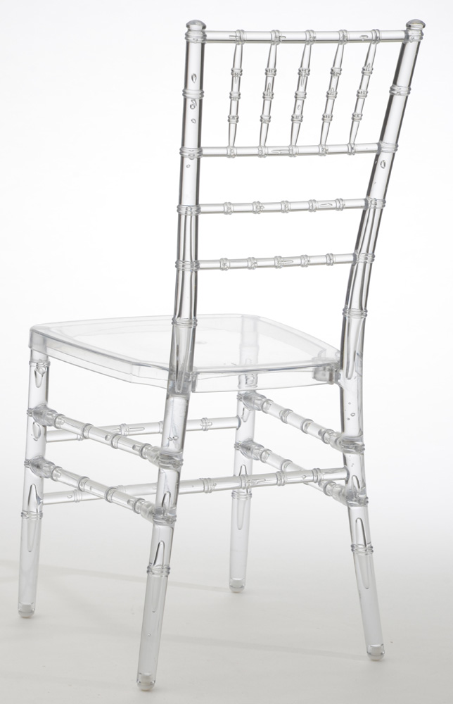 Clear Acrylic Chiavari Style Side Chair