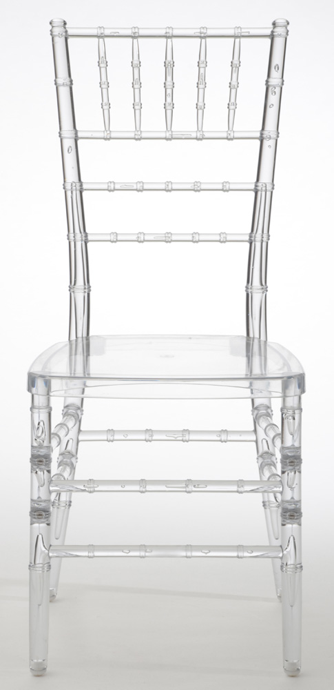 Clear Acrylic Chiavari Style Side Chair
