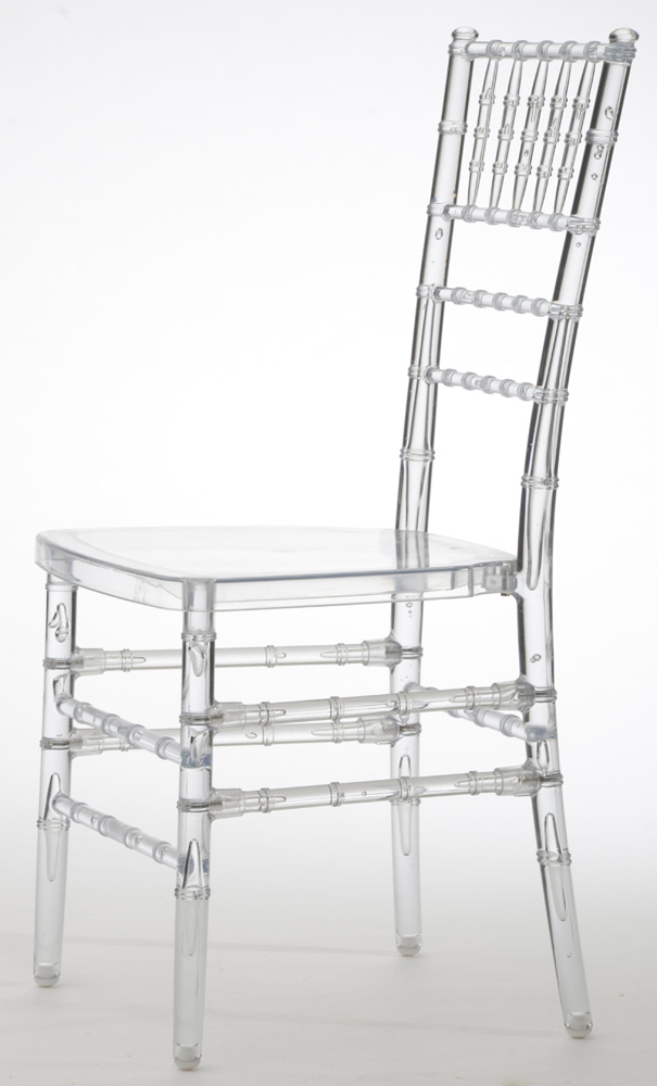 Clear Acrylic Chiavari Style Side Chair