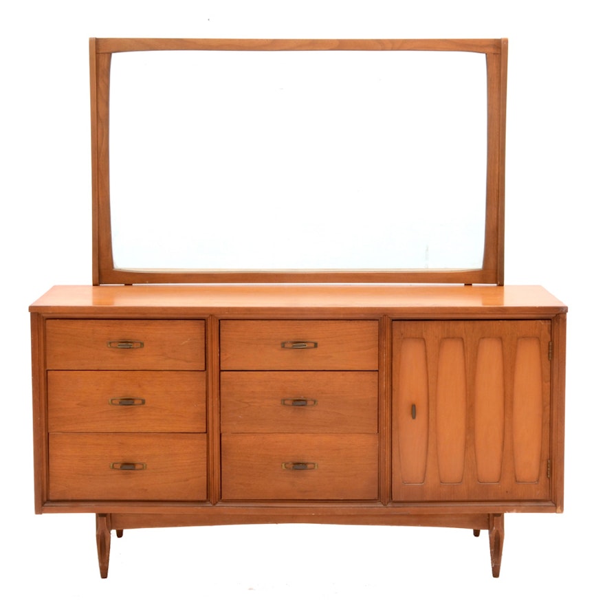 Mid Century "Mainline" Dresser With Mirror by Hooker