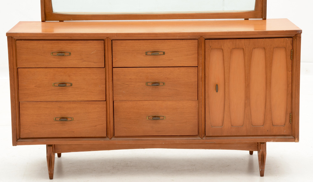 Mid Century "Mainline" Dresser With Mirror by Hooker