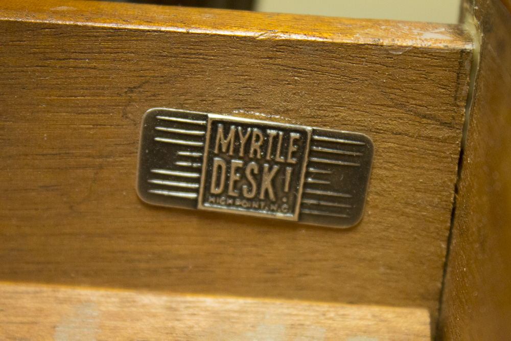 Mid Century Modern Desk by Myrtle Desk