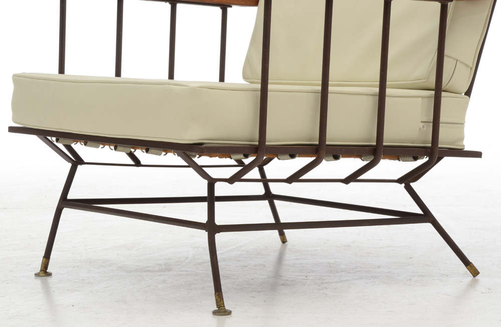 Richard McCarthy Style Iron and Elm Lounge Chairs