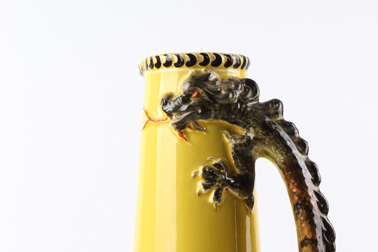 Bishop Pottery England Oriental Inspired Jug