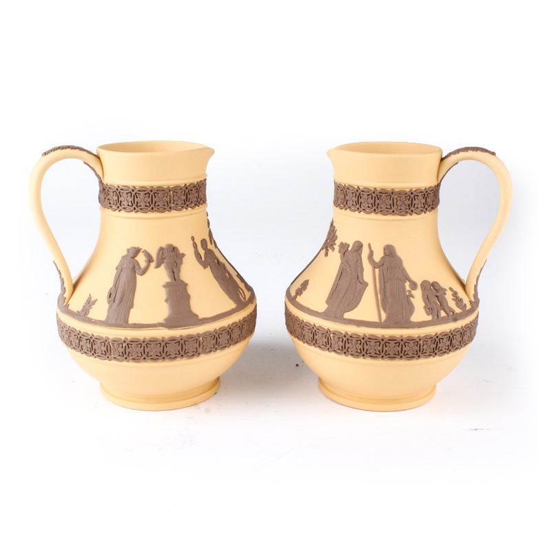 Wedgwood Primrose Jasperware  Jugs