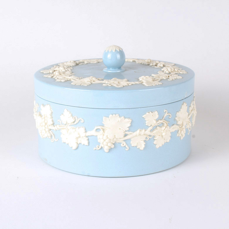 Wedgwood Embossed Queensware Lidded Dish