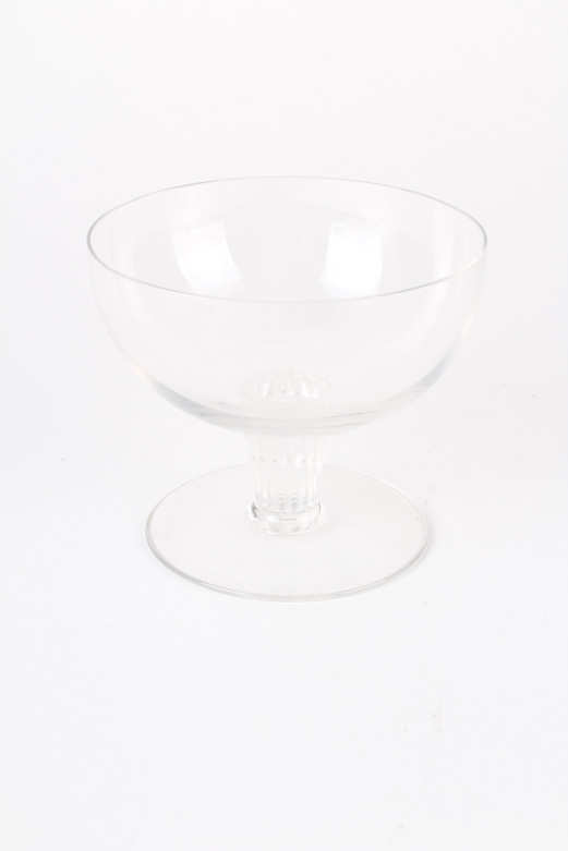 Rene Lalique Crystal Champagne Coupes