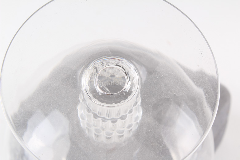 Rene Lalique Crystal Champagne Coupes