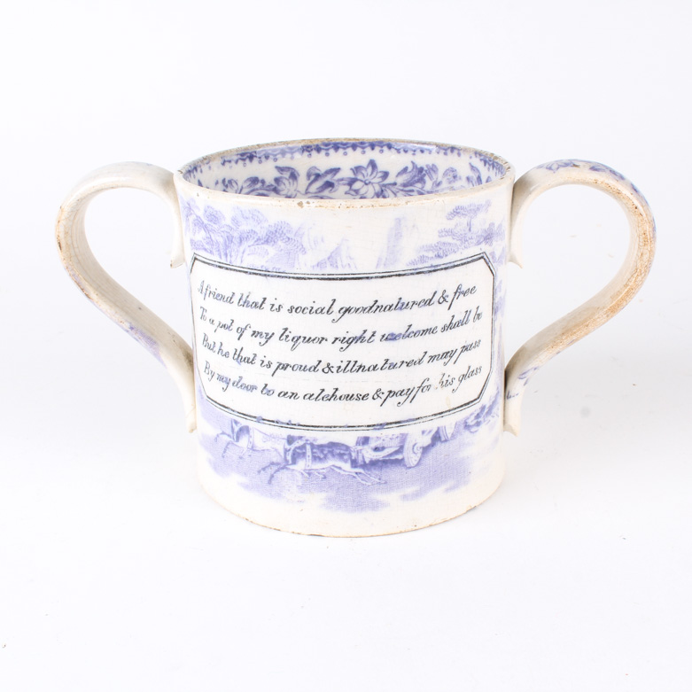 Personalized Vintage Two-Handled Mug