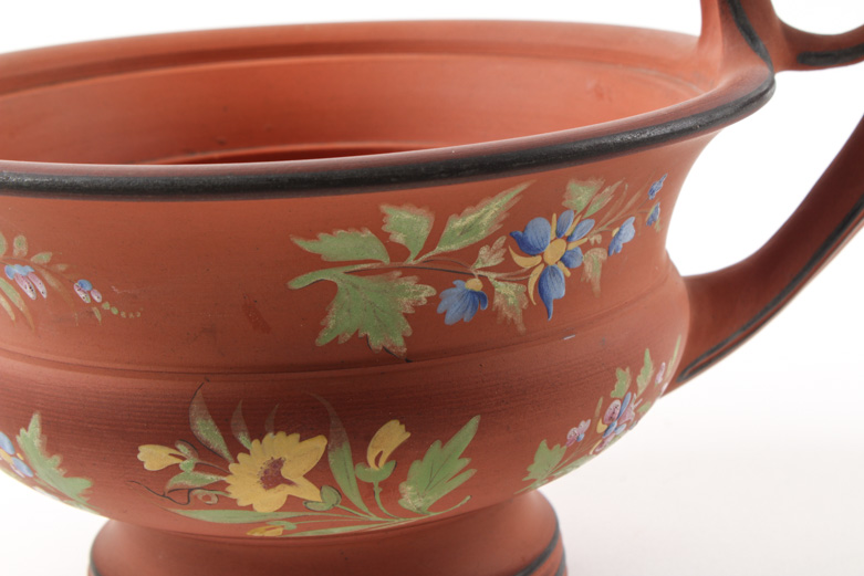 Wedgwood Hand-Painted Floral Urn