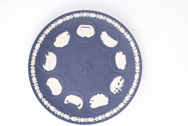 Wedgwood Jasperware Commemorative Plates Including "Sporting Scenes"