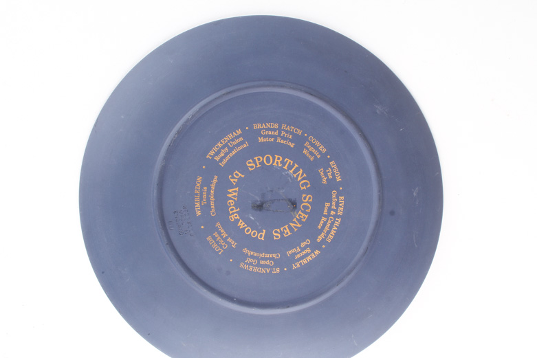 Wedgwood Jasperware Commemorative Plates Including "Sporting Scenes"