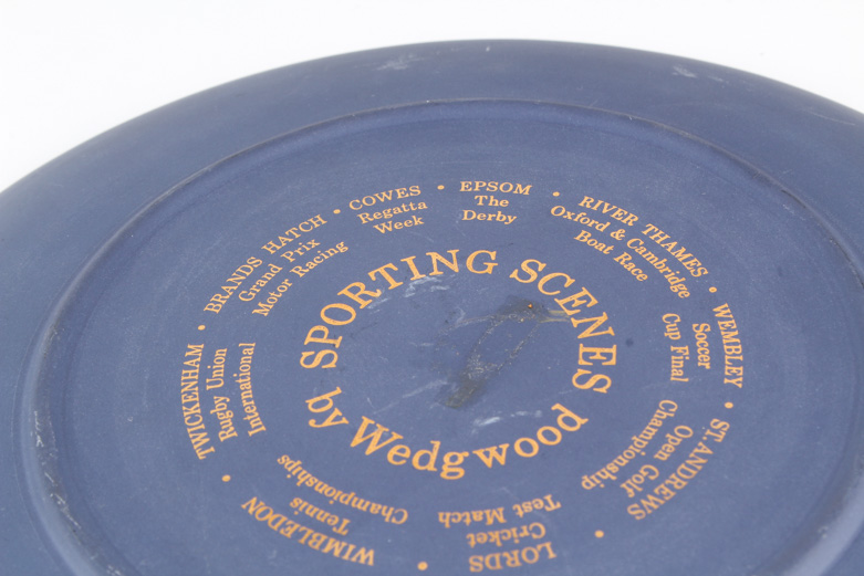 Wedgwood Jasperware Commemorative Plates Including "Sporting Scenes"