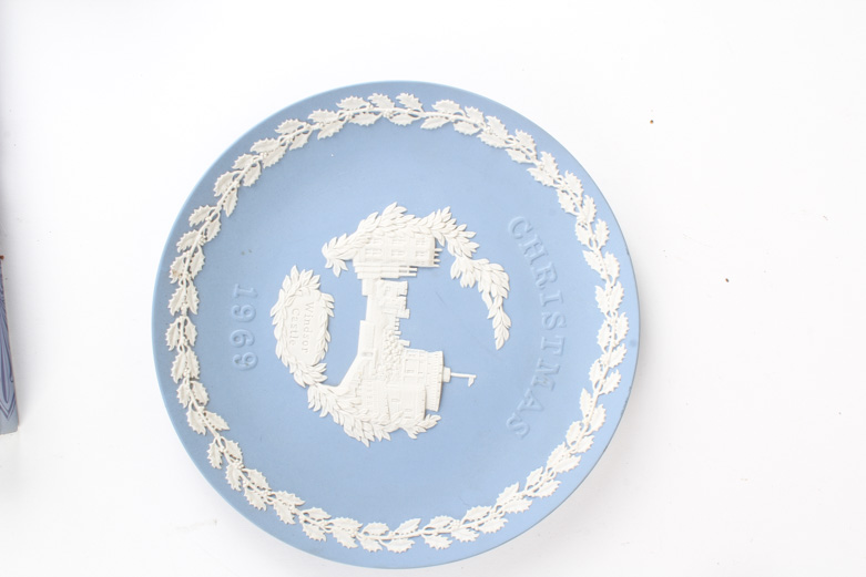 Wedgwood Jasperware Commemorative Plates Including "Sporting Scenes"
