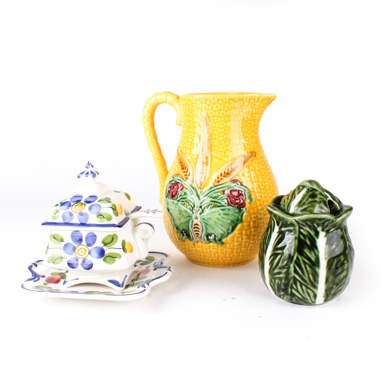 Ceramic Decor Including Bordallo Pinheiro