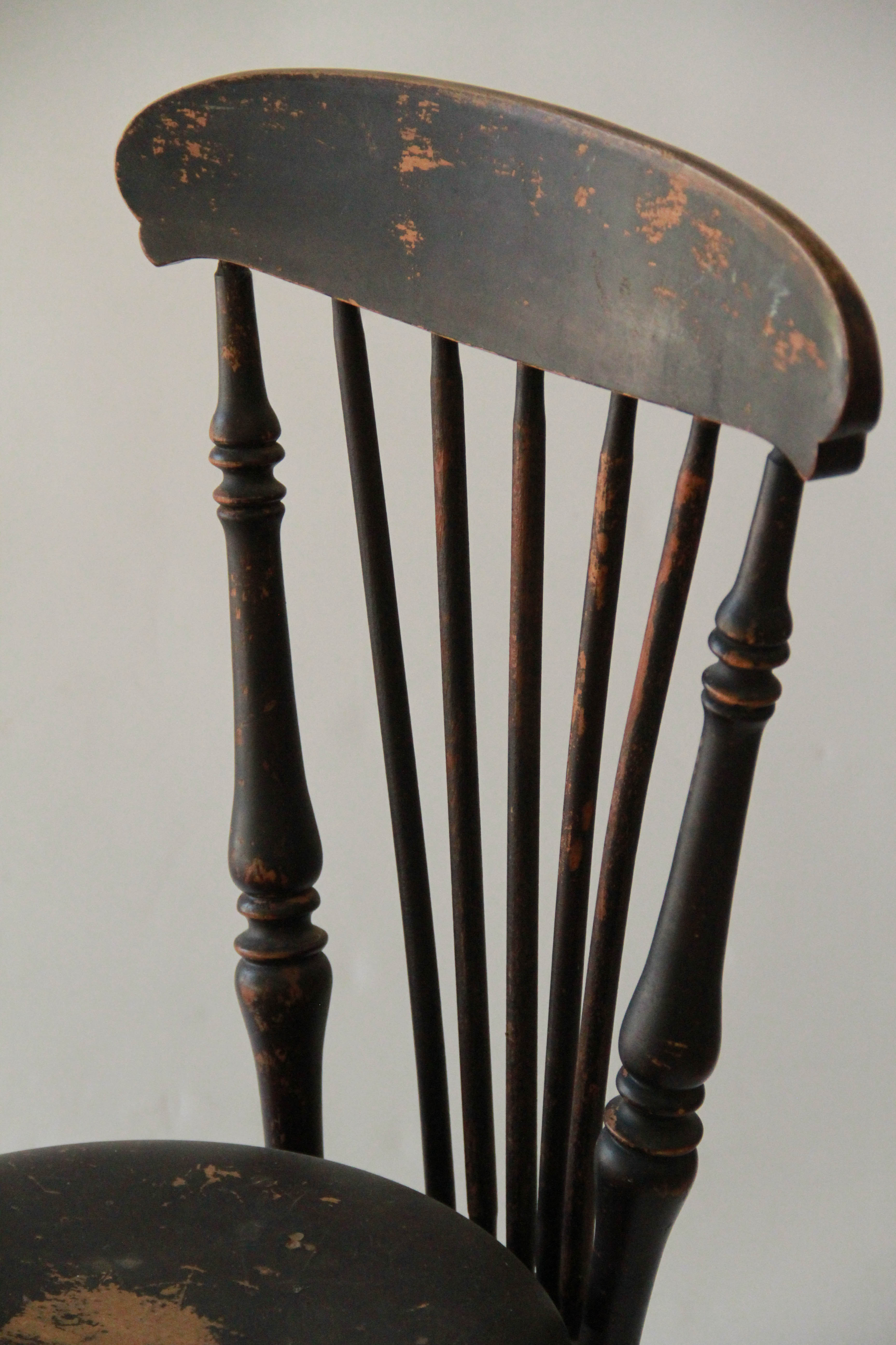 Antique Spindle Back Wooden Piano Stool