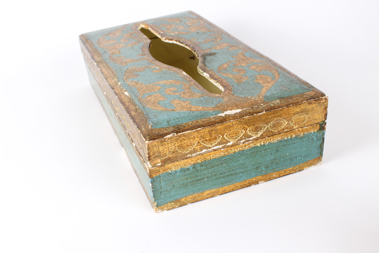 Vintage Jewelry Boxes and Facial Paper Holder