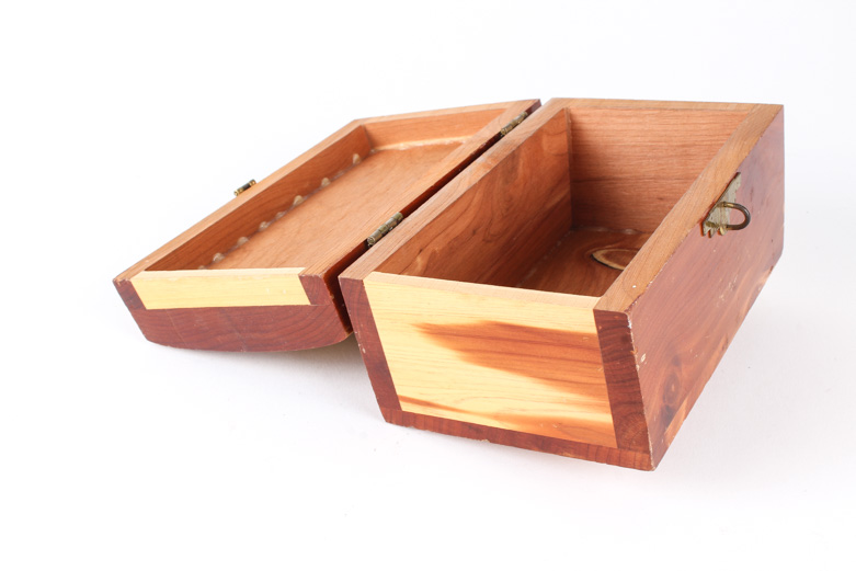 Vintage Jewelry Boxes and Facial Paper Holder