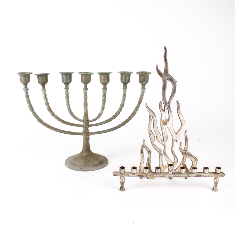 Menorah and Hanukiah