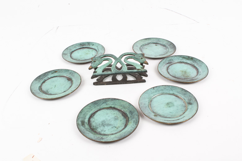 Die-Cast Eiffel Tower and Oxidized Metal Coasters