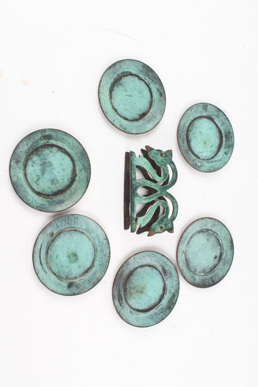 Die-Cast Eiffel Tower and Oxidized Metal Coasters