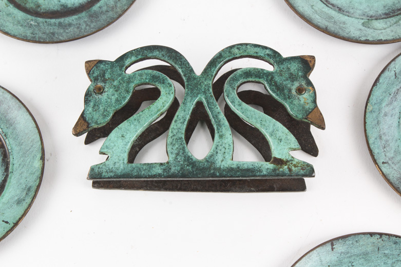 Die-Cast Eiffel Tower and Oxidized Metal Coasters