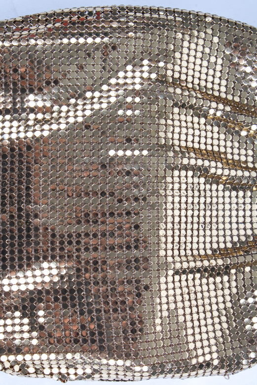 Vintage Whiting & Davis Gold Tone Mesh Purse