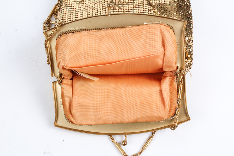 Vintage Whiting & Davis Gold Tone Mesh Purse