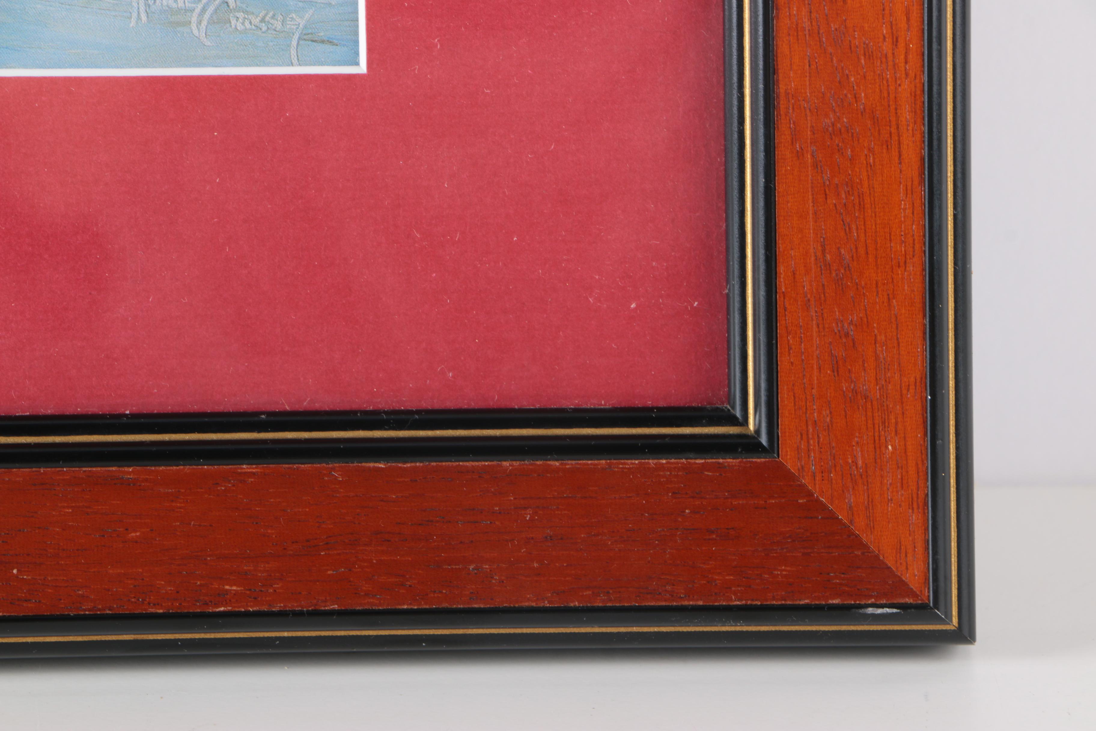 After Harley Crossley Offset Lithographs "Queen Mary", "Titanic Departure", and "Queen Elizabeth 2 Refitting at Blohm & Voss, Hamburg"