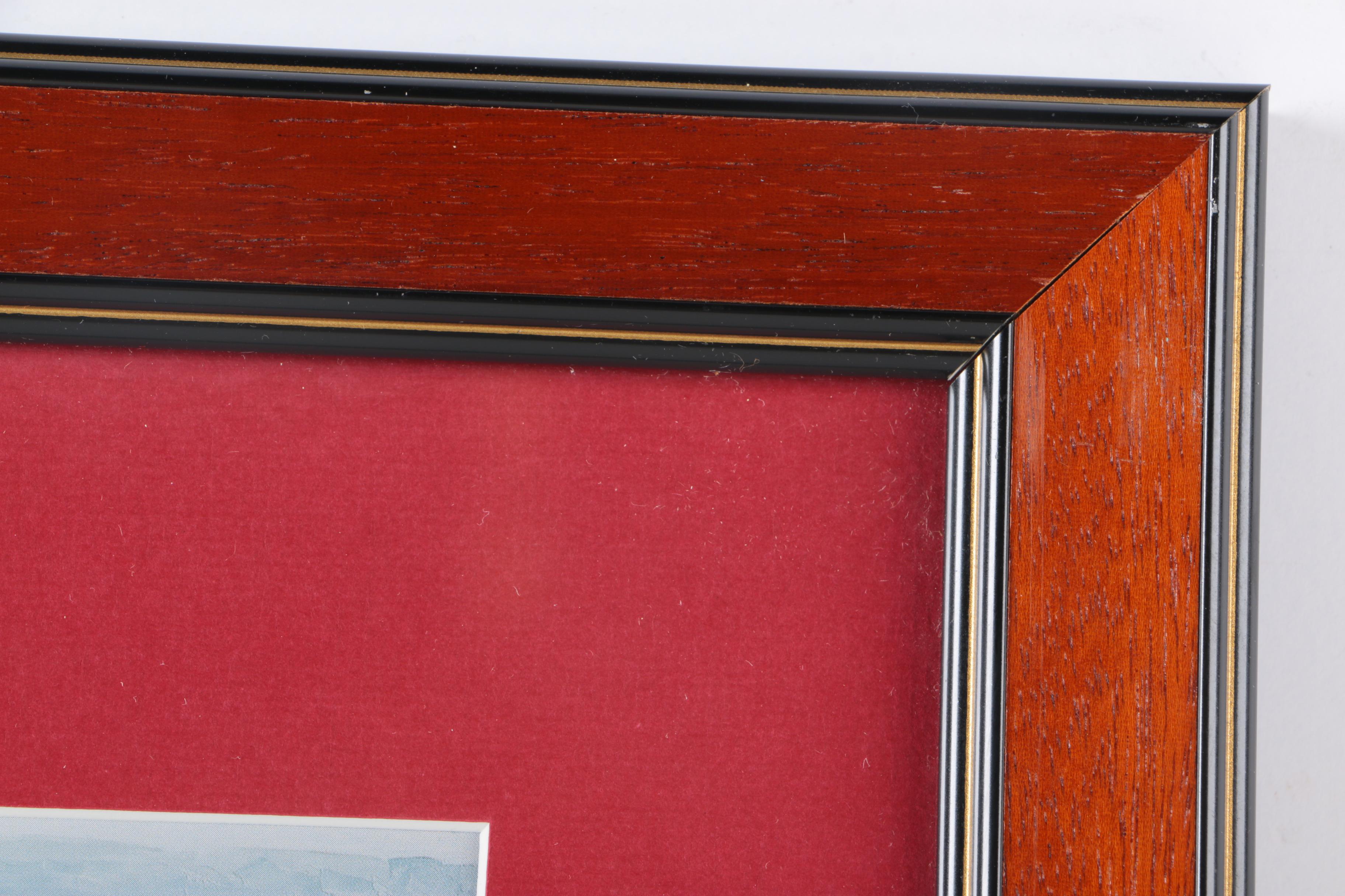 After Harley Crossley Offset Lithographs "Queen Mary", "Titanic Departure", and "Queen Elizabeth 2 Refitting at Blohm & Voss, Hamburg"