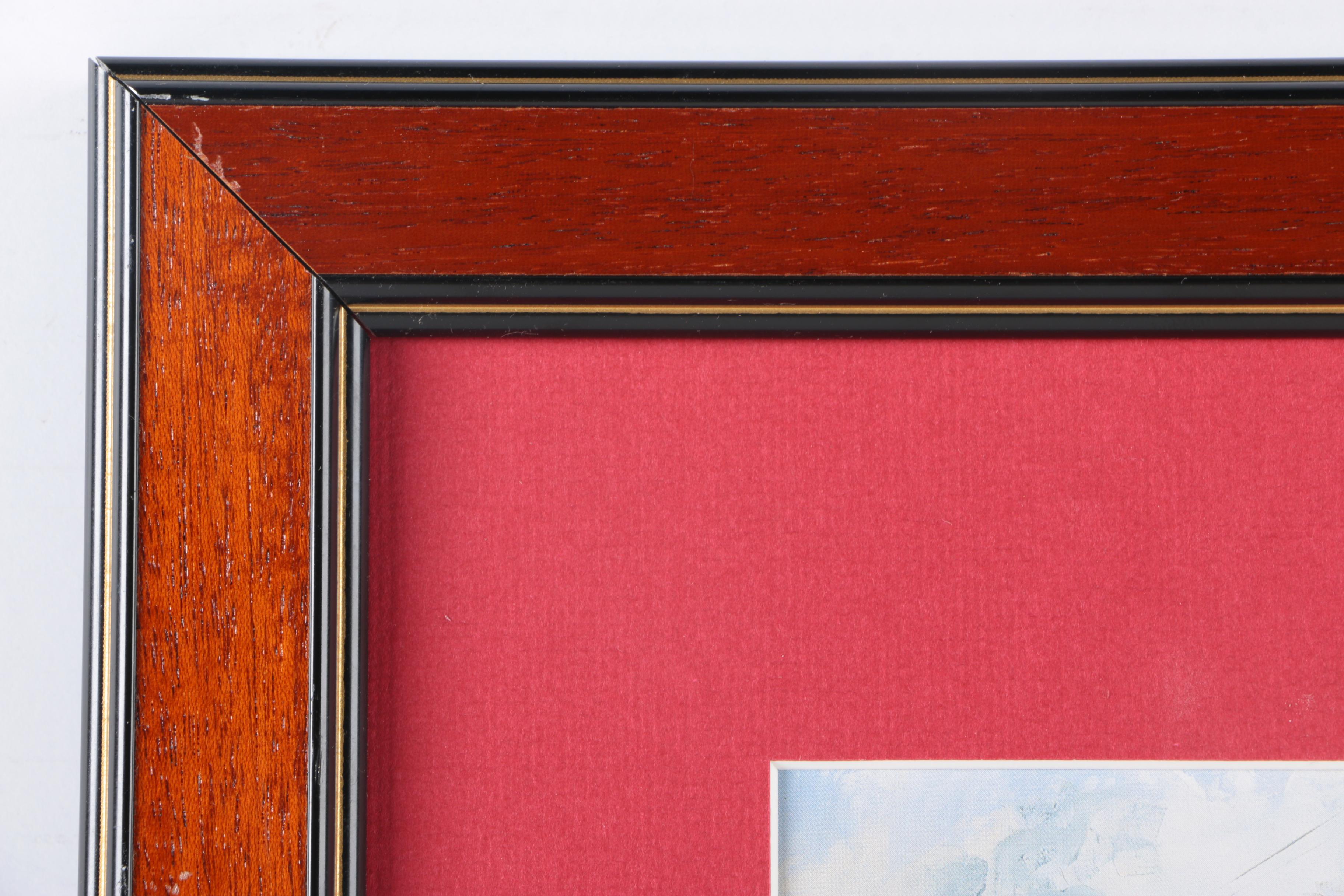 After Harley Crossley Offset Lithographs "Queen Mary", "Titanic Departure", and "Queen Elizabeth 2 Refitting at Blohm & Voss, Hamburg"