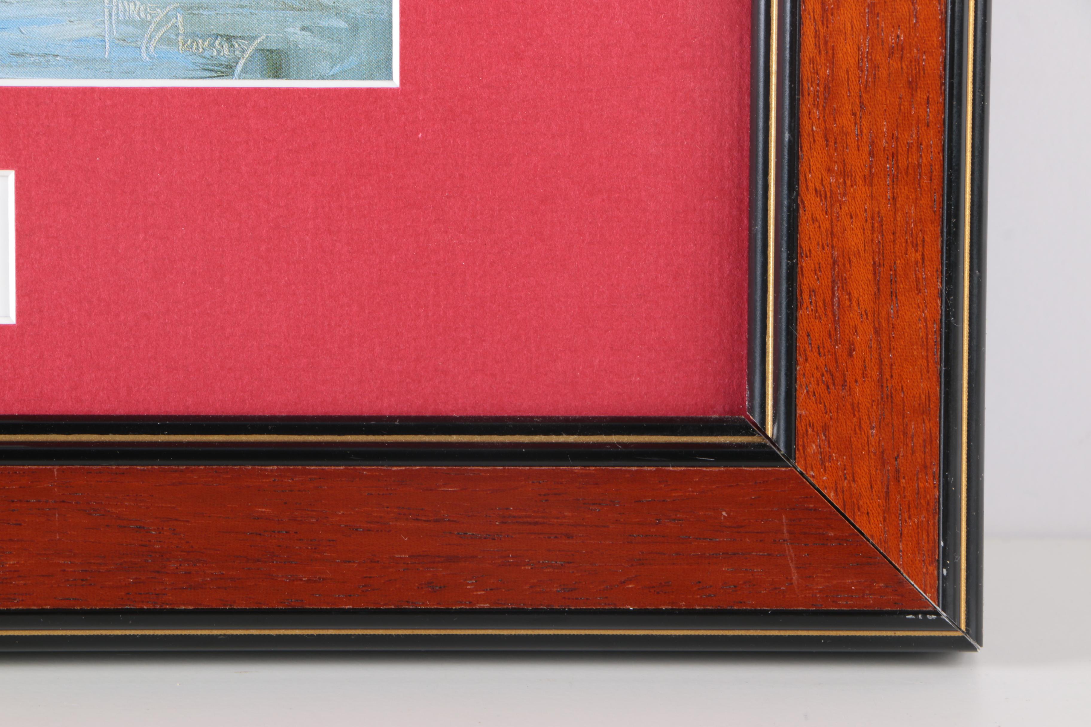 After Harley Crossley Offset Lithographs "Queen Mary", "Titanic Departure", and "Queen Elizabeth 2 Refitting at Blohm & Voss, Hamburg"