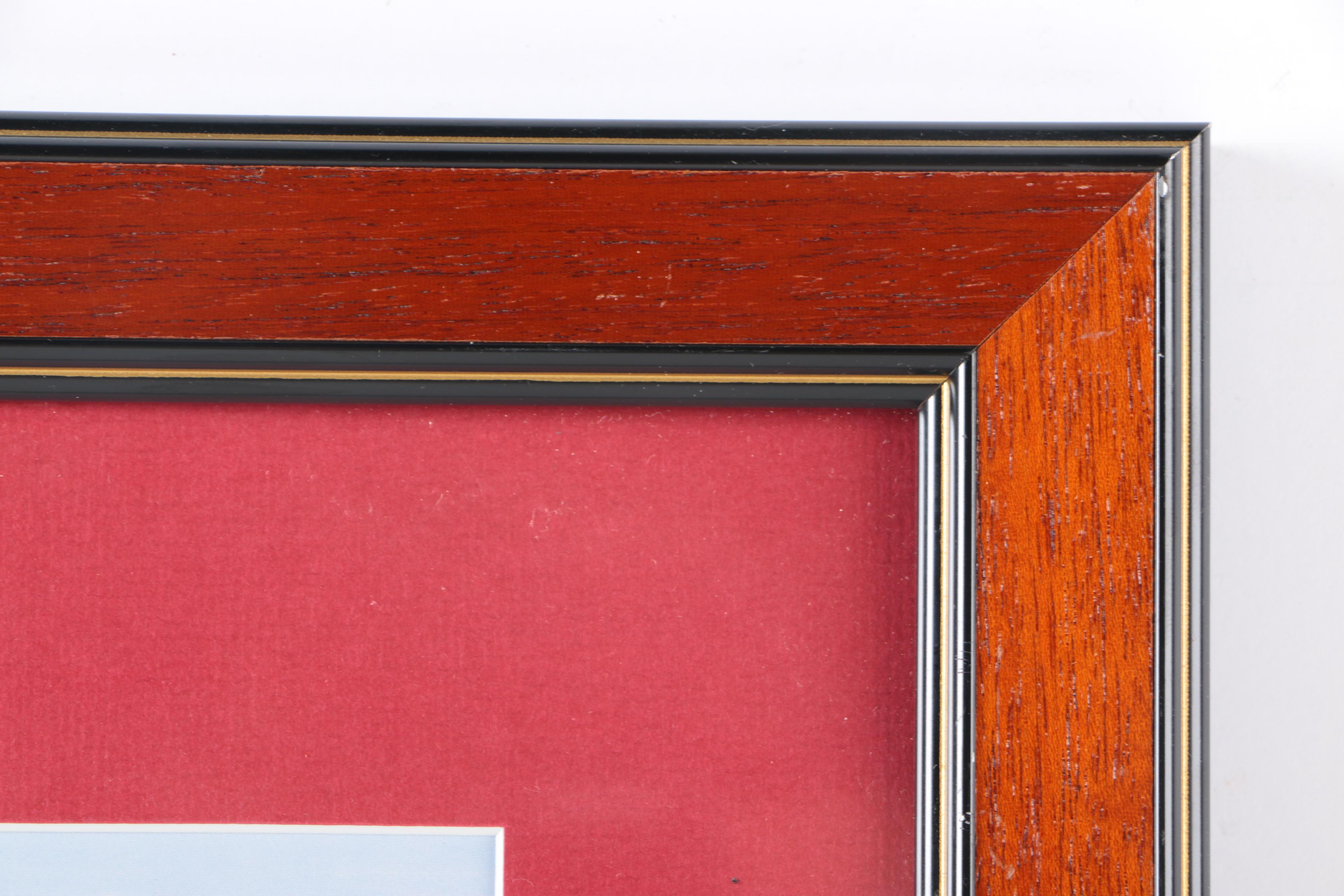 After Harley Crossley Offset Lithographs "Queen Mary", "Titanic Departure", and "Queen Elizabeth 2 Refitting at Blohm & Voss, Hamburg"