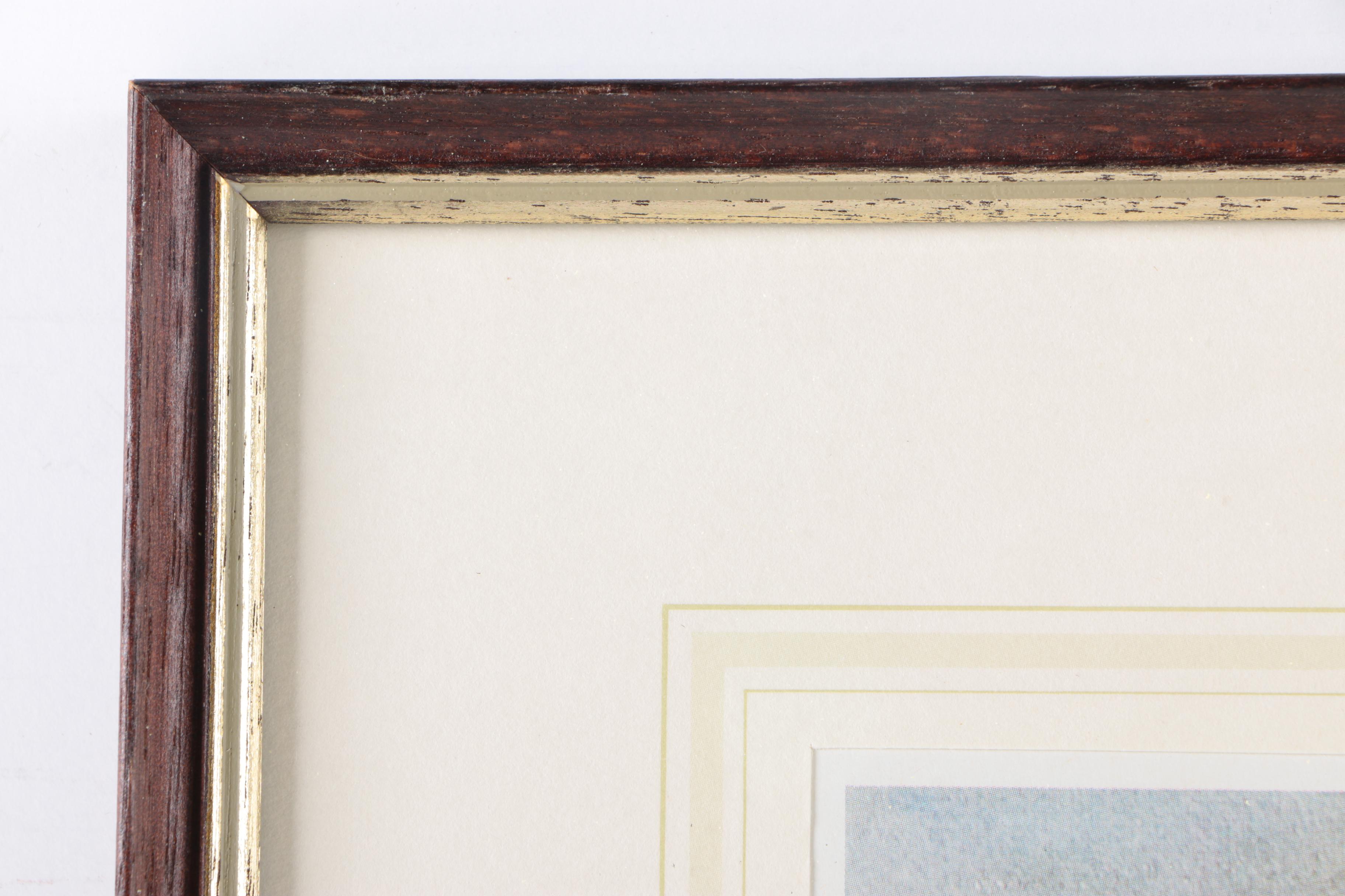 After E. L. Forrest Offset Lithograph "Langley Castle"