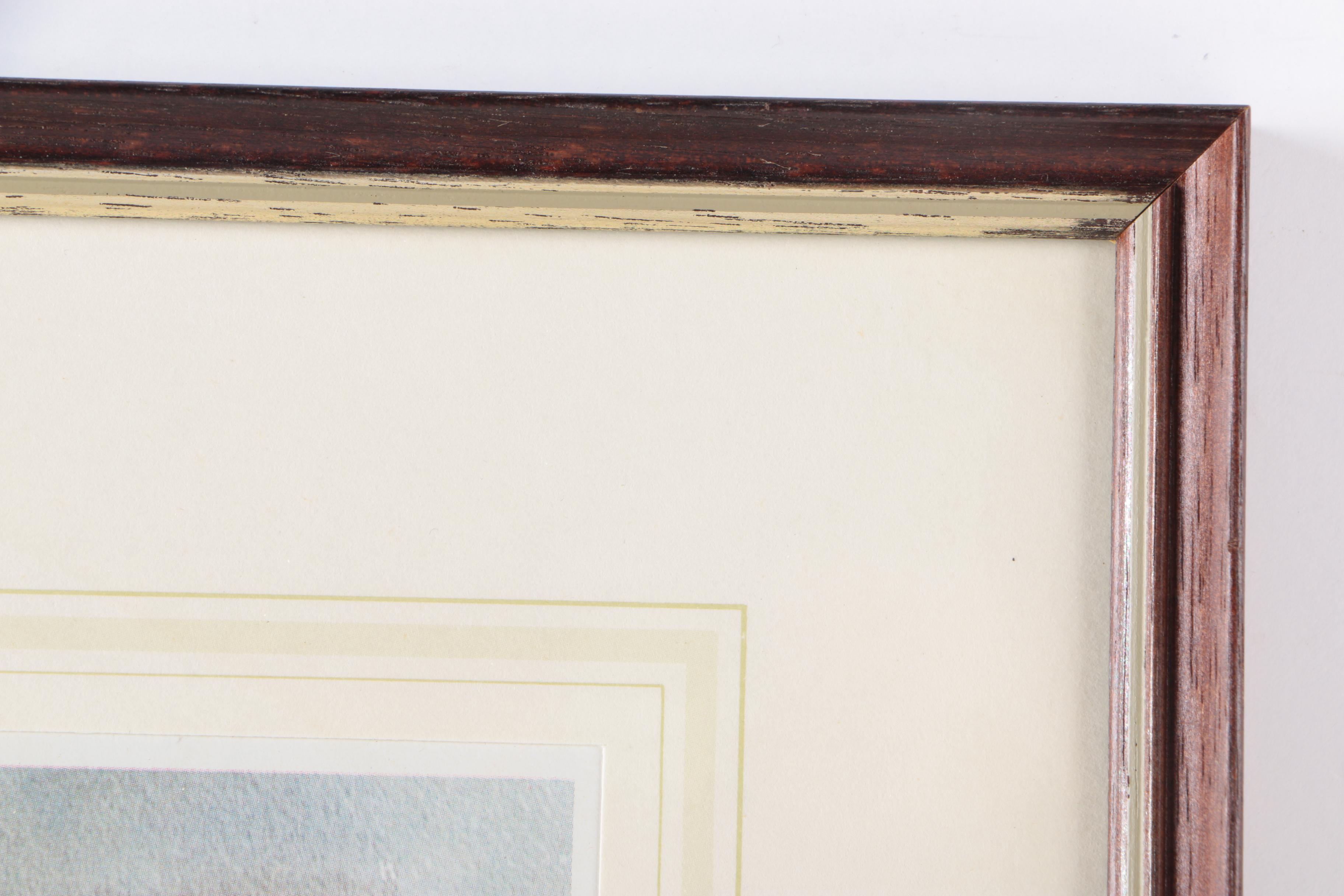 After E. L. Forrest Offset Lithograph "Langley Castle"